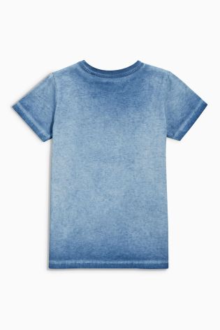 Blue Dino Print T-Shirt (3-16yrs)